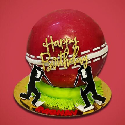 Cricket Theme Pinata Cake With Hammer