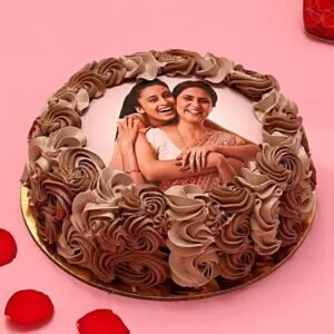 Special Bond Photo Chocolate Cake- Half Kg