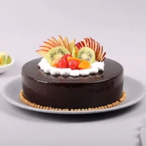 Fruit Infused Chocolate Cake