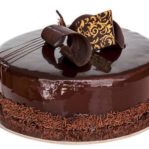 Decorated Chocolate Truffle Cake