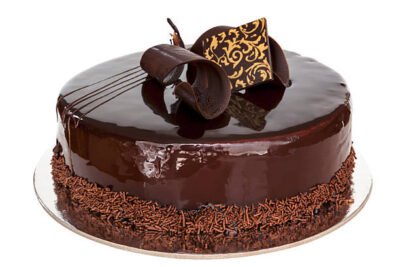 Decorated Chocolate Truffle Cake