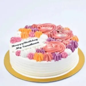 Vanilla Love Designer Cake- Half Kg