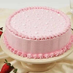 Romantic Pink Blush Strawberry Cake