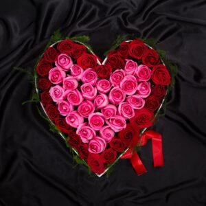 Enormous Heart Roses Arrangement