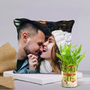 Personalized Cushion With Lucky Bamboo