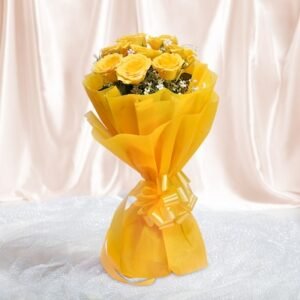 8 Yellow Roses