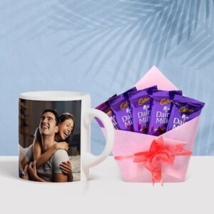 Personalized Mug With Dairy Milk Chocolate