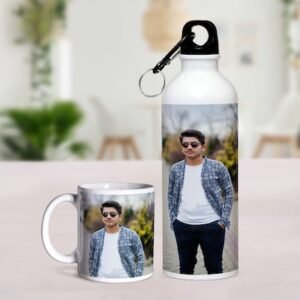 Personalised Mug With Sipper Bottle