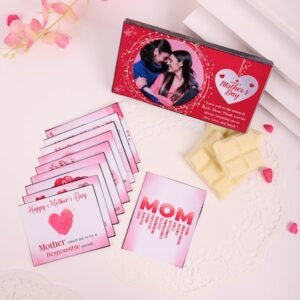 Personalised Mothers Day Tempting White Chocolate Combo