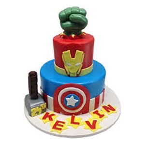 Superhero Birthday Cake