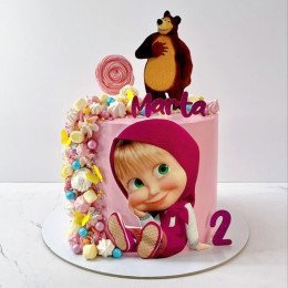 Masha And Bear Adventure Cake