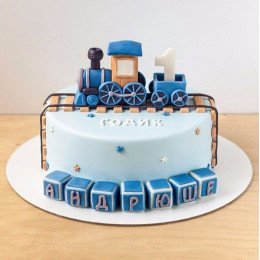 Train Track Cake