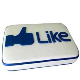 Facebook Customized Cake