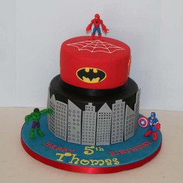 Superhero Theme Cake