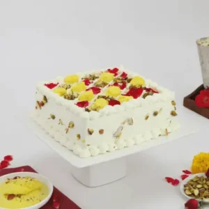 Alluring Rasmalai Vanilla Cake